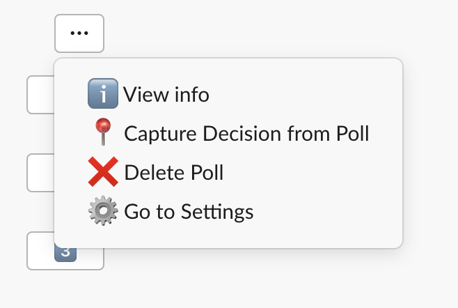 Capture decision from poll